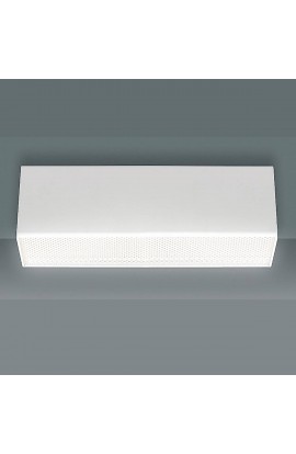 Plafoniera lineare con design minimale e struttura in alluminio, colore bianco con luce a Led ( 9W ) integrata