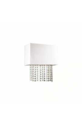 Applique dal design moderno con struttura in metallo cromato, 2 luci (E27, 60W),   