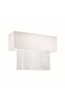 Plafoniera dal design moderno con struttura in metallo cromato, 5 luci (E27, 60W),   