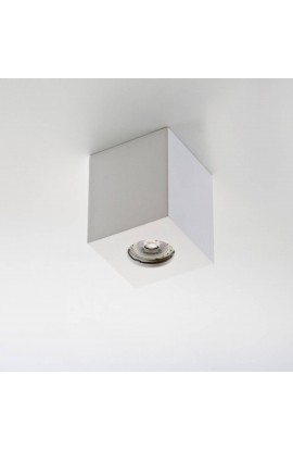 Applique Murale Cubica Retrò Ferroluce | Faretto G9 33W Bianco | Fatta A Mano In Italia