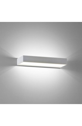 LINEARE APPLIQUE IN METALLO, CON FINITURA DI COLORE BIANCO SATINATO 1 LUCE A LED 12W ( 3000°K )