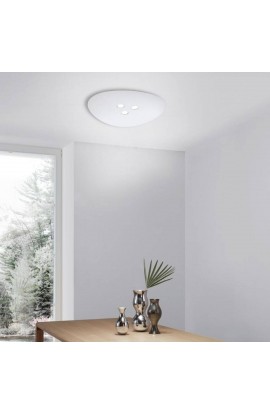 LAMPADA DA INCASSO DI COLORE GRIGIO A 3 LED DI FORMA TONTEGGIANTE, 3 LUCI A LED 13.5W 