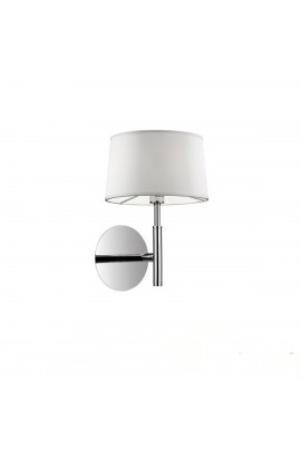 Applique dal design moderno con montatura in cromo con paralume. 1 luce (G9, 40W).