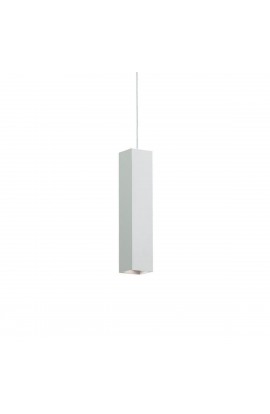 Sospensione al design moderno con struttura in metallo verniciato bianco, disponibile anche in diverse finiture,1 Luce (28W, GU10). 