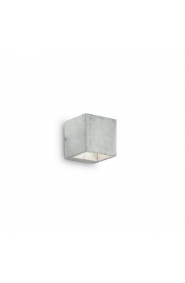 Applique al design moderno con corpo luce in vero cemento,1 Luce (15W, GU9). 