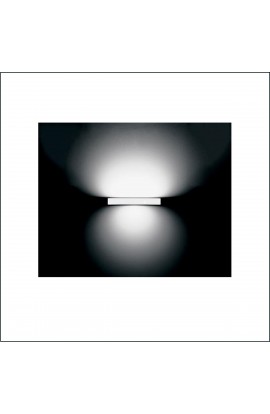 Applique dal design moderno con corpo in alluminio verniciato bianco e in altre finiture di colore, tonalità di luce 3000K o 4000K