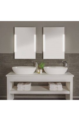 Elegante Specchio con sistema di illuminazione integrato, 2 Luci da 14W ( T5 )