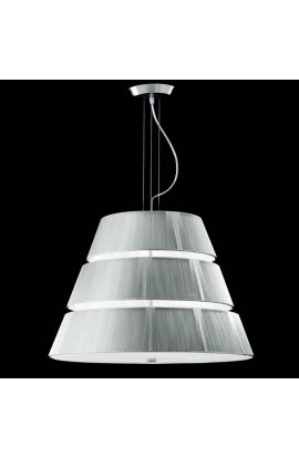 LEUCOS sospensione LILITH, lampadario moderno in metallo laccato bianco, 10 punti luce