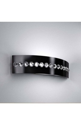 Applique in metallo nero, disponibile anche in altre colorazioni, 1 punto luce 150W R7s (78mm)
