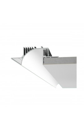 Profilo in Alumite da incasso, da abbinare con strip led, disponibile in diverse lunghezze