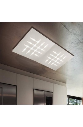 Plafoniera rettangolare da soffitto in varie colorazioni con luce a Led 70W