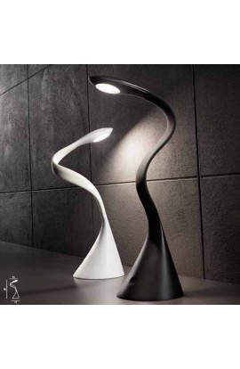 Moderna Lampada da tavolo in materiale plastico flessibile, Luce a Led 5W ( 500lm - 3000°k ) interruttore Touch e dimmer 