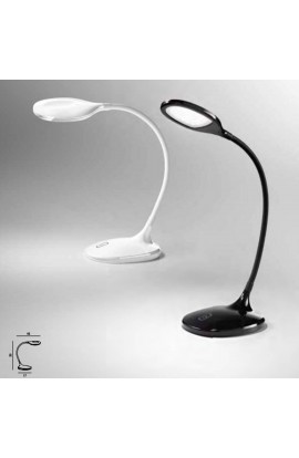 Moderna Lampada da tavolo in materiale plastico flessibile, Luce a Led 7.5W ( 450lm - 4000°k ) interruttore Touch e dimmer 